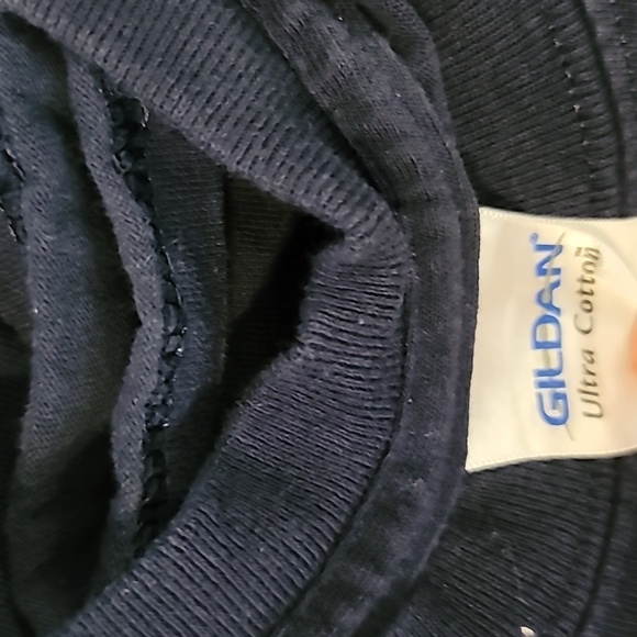 BULLDOG graphic tee navy blue Dawg Strong Gildan brand Size large - Picture 8 of 11